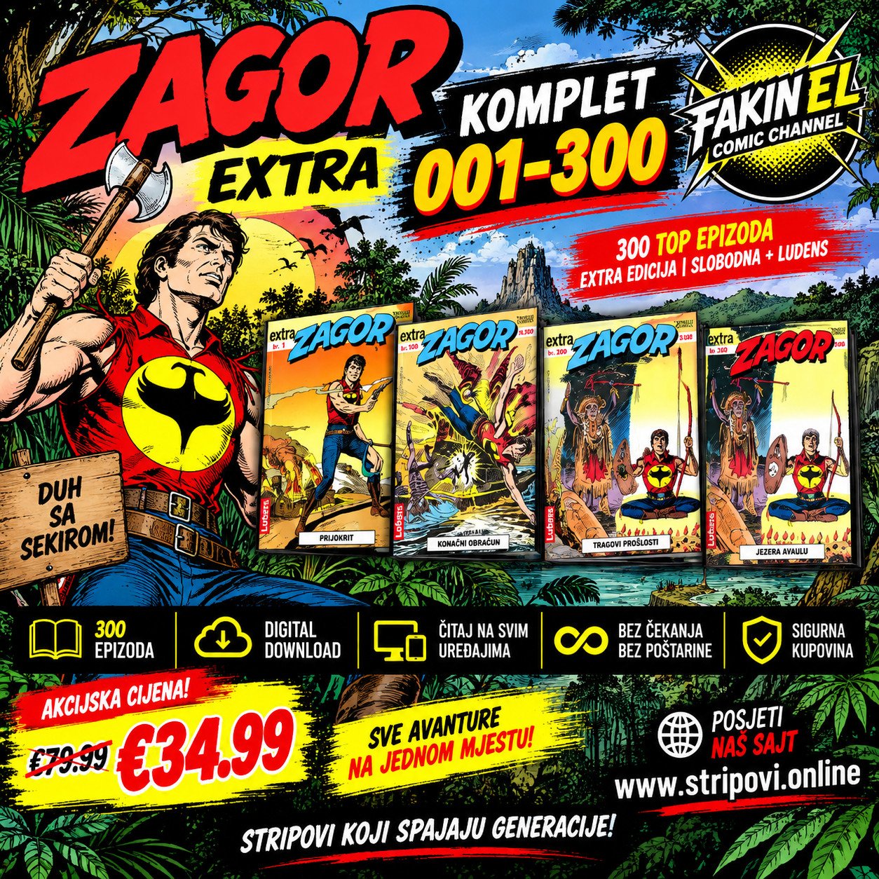 ZAGOR EXTRA I Komplet 001-300 1 Stripovi Online ZAGOR EXTRA I Komplet 001-300