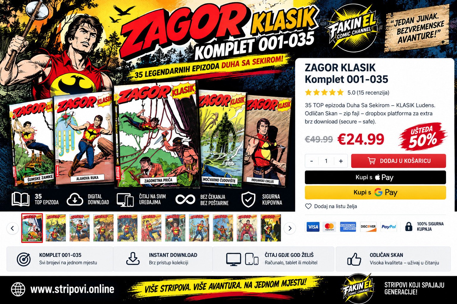 ZAGOR KLASIK I Komplet 001-035 1 Stripovi Online ZAGOR KLASIK I Komplet 001-035